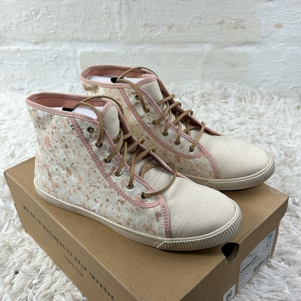 NIB Toms Camarillo Natural Metallic Granite Fleck Print - Picture 4 of 9